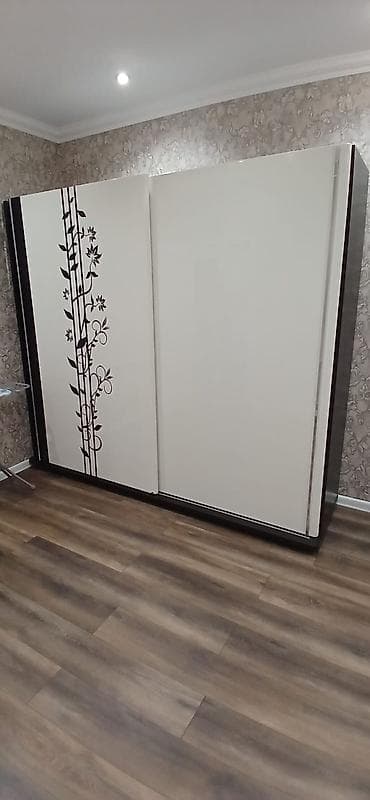 dolab qarderob: İşlənmiş, 3 qapılı, Güzgülü, Rəngli, Digər material, Kupe, Düz dolab — 2