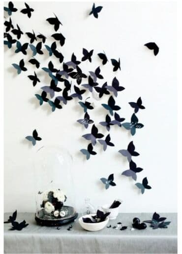 divar ucun dekor: Əlamətdar günlərinizə gözəlliklər qatın. Kəpənəklər dekoru - qapı — 7