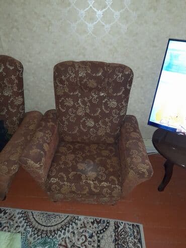 пуф в прихожую: Кресло, Ткань — 3