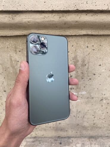 IPhone 11 Pro, 256 GB, Matte Midnight Green, Simsiz şarj, Zəmanət, Sənədlərlə