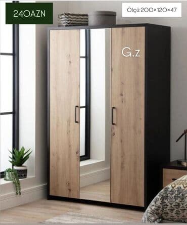 atotsi mebel: *Dolab 3 qapılı 240Azn* Ölçü:200×120×47 Sifarişlə hazırlanır ✔️ təhvil — 1