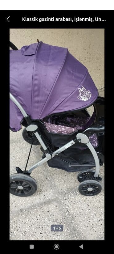 usaqlar ucun sekiller: Классическая прогулочная коляска, Б/у, Платная доставка — 3