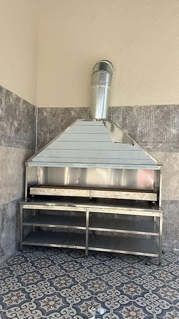 Peşəkar manqal və ət kababı üçün paslanmayan poladdan hazırlanmış — 1