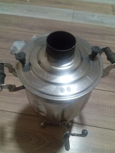 islenmis samovar: Məhsul: Samovar (kömürlə işləyən, metaldan) Təsvir: - Klassik — 7