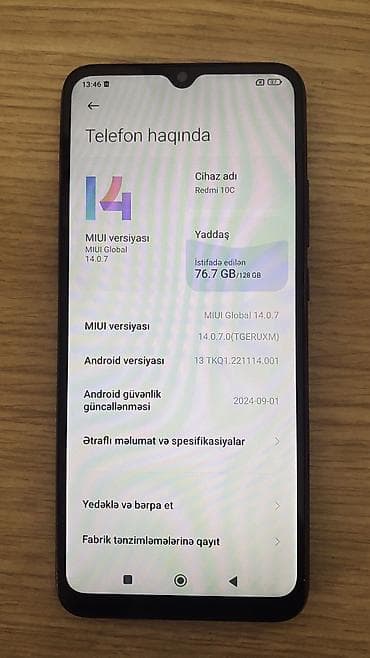 Redmi 10C, 128 GB, rəng - Boz, Barmaq izi lalafo.az -da Redmi 10C, 128 GB, rəng - Boz, Barmaq izi