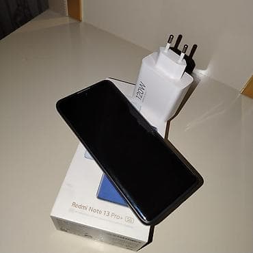 33 watt adapter: Redmi Note 13 Pro+, 512 GB, rəng - Qara, Face ID — 1