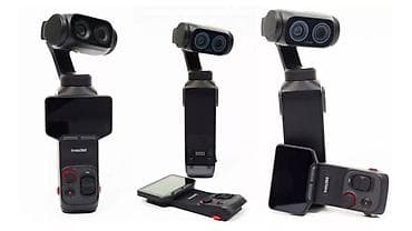 iphone x 15 pro: Insta360 3D/VR portativ kamera sistemi - İki linzalı 3D modul — 1