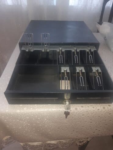 касса для денег: POS kassası üçün metal pul çekməsi - Rəng: qara, möhkəm metal korpus — 3