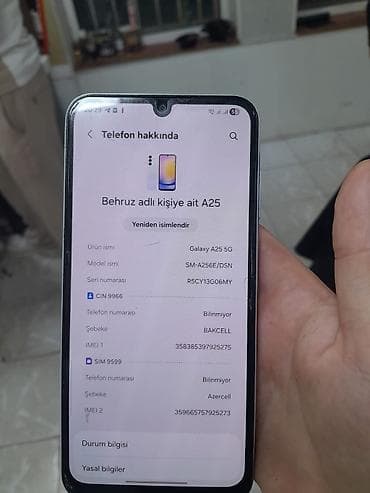 Samsung Galaxy A25, 128 GB, rəng - Ağ