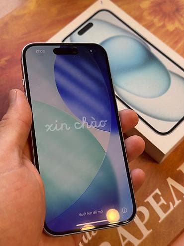 iphone 8 barter var: IPhone 15, 128 GB, Blue Titanium, Face ID — 6