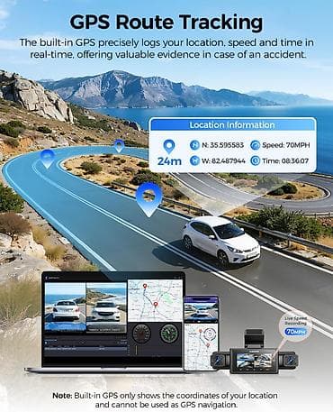 video reqstrator: Videoqeydiyyatçı Azdome M350 AZDOME M350 – 4 Kanallı 360° Avtomobil — 8