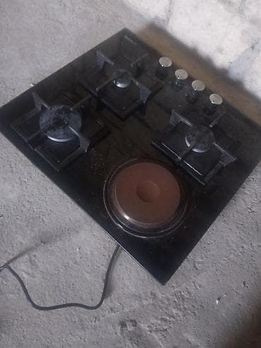 Quraşdırılan soba paneli – qaz + elektrik kombinə - 4 gözlü qaz ocağı