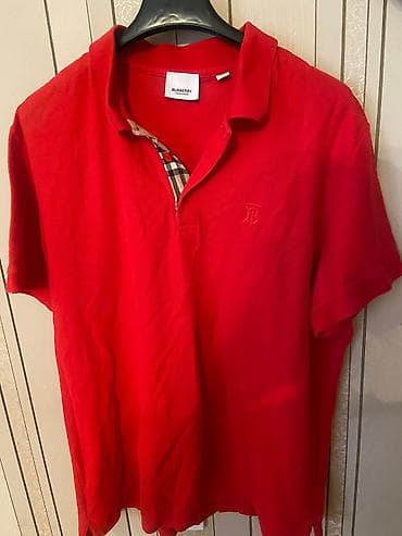 muhafizə forması: Polo köynək, Burberry, M, rəng - Qırmızı — 1