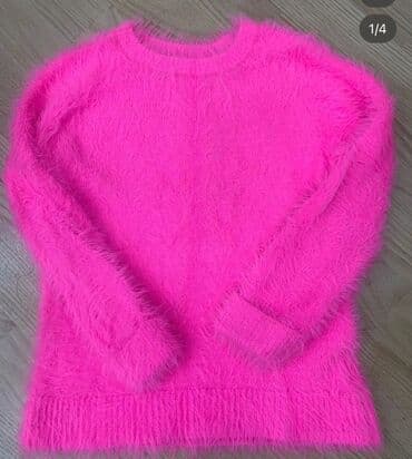 H&M uşaq sviteri - Rəng: parlaq fuksiya/çəhrayı - Model