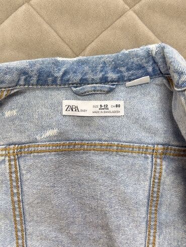 uşaq jaketi: Zara Baby cins gödəkçə - Ölçü: 9–12 ay (80 sm) - Material: klassik — 3