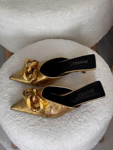 Sabo, Ölçü: 38, rəng - Qızılı, İşlənmiş