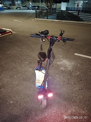 трюковой самокат в баку: Elektrik skuter – gücləndirilmiş işıqlandırma və amortizasiya ilə — 1