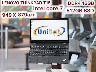 notebook qiymetleri irşad telecom: Lenovo ThinkPad, 15.6 ", Intel Core i7, 512 GB — 1
