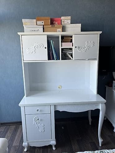 quba mas: Düz masa, Stulsuz, Polkalı, Siyirməli, Türkiyə, MDF — 1
