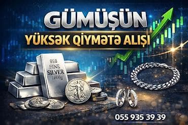 Xidmət: Gümüş məmulatların və külçələrin yüksək qiymətə qəbulu — 1
