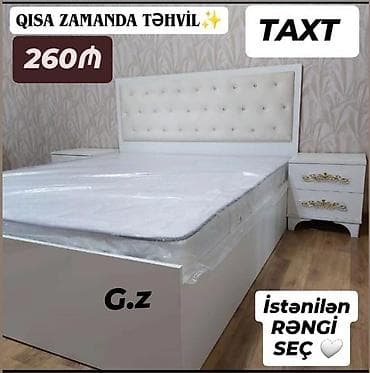 carpayı taxt: İkinəfərlik, Ödənişli matras, Siyirməli, Taxta — 1
