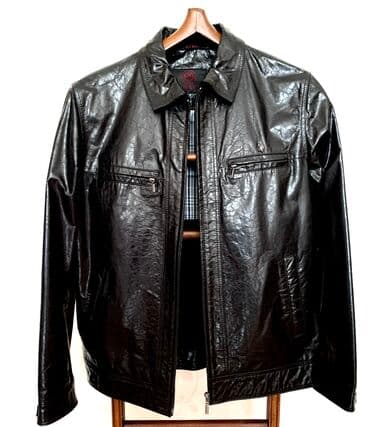 kişi ucun klassik qara kostyum: Yeni U.S. Polo ASSN deri gödəkçə Qiymət sondur boş boş narahat etməyim — 1