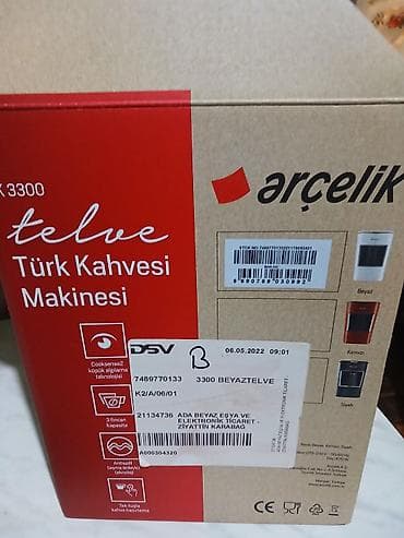 note 14 pro: Arçelik Telve Türk Qəhvəsi Maşını – model K 3300 (rəng: ağ) — 3