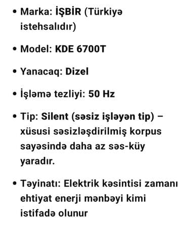 generator baku: Satış, Yeni, Dizel, Generator, Ünvandan götürmə — 3