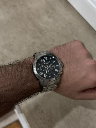 orginal saat: Qol saatı, Fossil, rəng - Gümüşü — 2