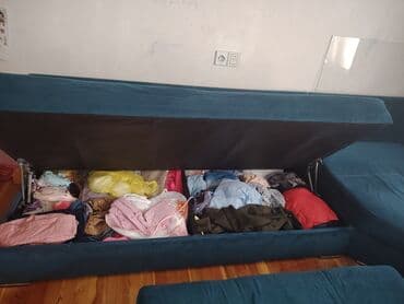 кровать кресло: Б/у, Угловой диван, Диван, С подъемным механизмом, Нераскладной — 2