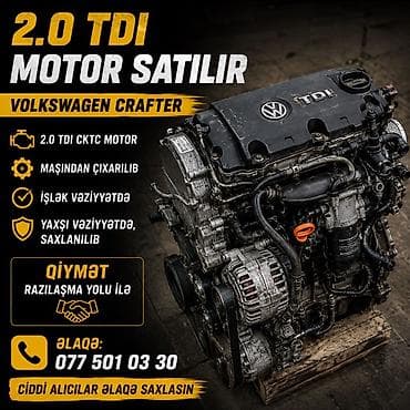 Volkswagen Crafter üçün 2.0 TDI CKTC mühərrik. Xüsusiyyətlər: - 2.0
