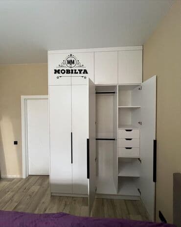 qapı modelleri: Yeni, Açılan, 4 qapılı Düz dolab, Qarderob, paltar dolabı, Azərbaycan — 3