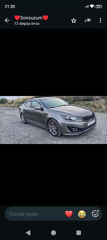 opdima: Kia Optima sedan – SX paketi Mühərrik və ötürmə: - Benzinli mühərrik — 7