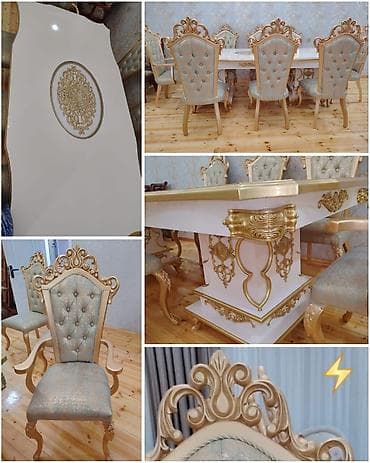 balkon stul: Klassik masa desti 8 stulla.qiymet 990 man.qiymet sondu.İdeal — 1