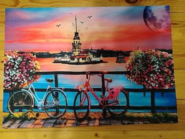 plasdik qapi pencere: LED işıqlı divar tabloları – İstanbul mövzusu - Mövzu: Taksim–Tünel — 5