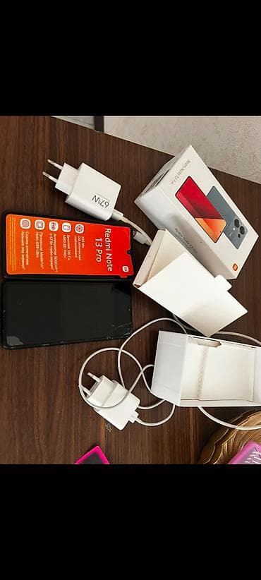 borofone be28 plus: Redmi Note 13 Pro, 256 GB, rəng - Qara, Sənədlərlə — 1