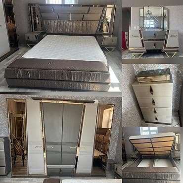 İkinəfərlik çarpayı, Termo, 2 tumba, Dolab, İşlənmiş — 1