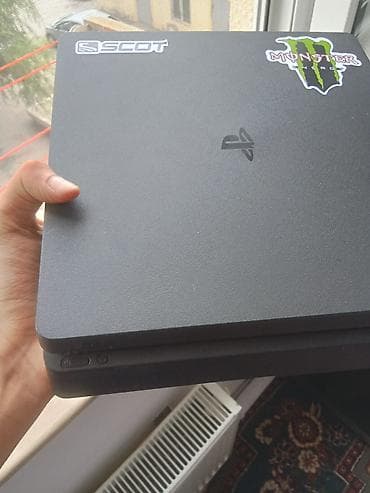 ps 4 orjinal: PlayStation 4 Slim oyun konsolu + 2 ədəd DualShock 4 idarəetmə pultu — 3