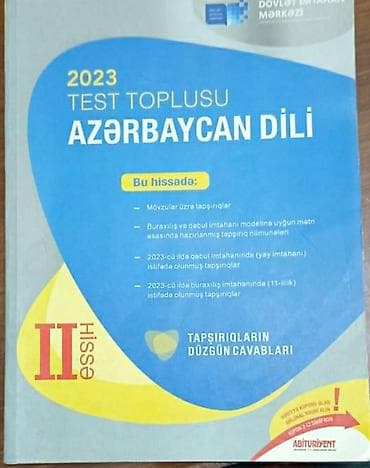 orjinal top: Azərbaycan dili Testlər 9-cu sinif, DİM, 1-ci hissə, 2023 il — 6