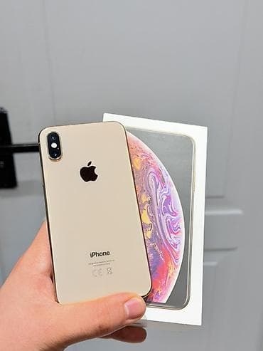 2 el iphone: IPhone Xs, 256 GB, Qızılı, Face ID — 1