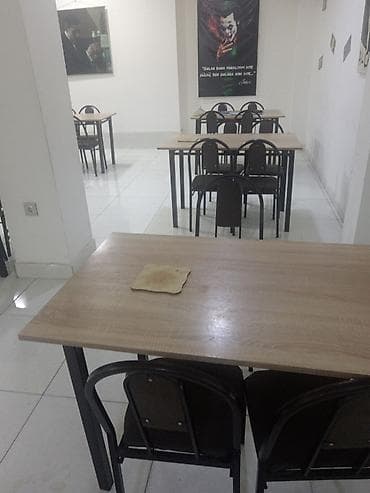 İşlənmiş, Açılmayan, Dördbucaq masa, 4 stul — 2