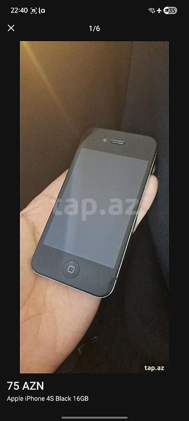 apple 4s əsli: IPhone 4S, 16 GB, Qara — 5