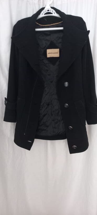 qadınlar üçün klassik palto: Palto, M, rəng - Qara — 2