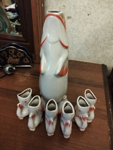 qədimi qab: Fincanlar, Metal, 6 ədədli dəst — 4