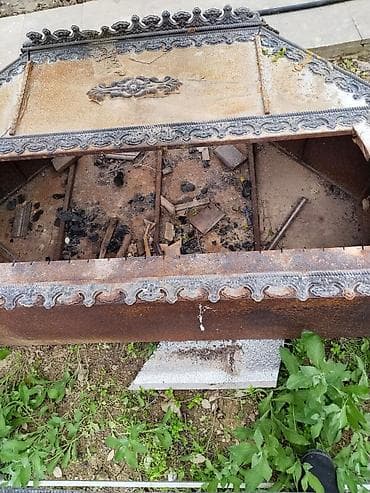 Manqallar, qrillər, barbekyu: Metall manqal/ocaq korpusu - Material: qalın poladdan hazırlanmış — 4