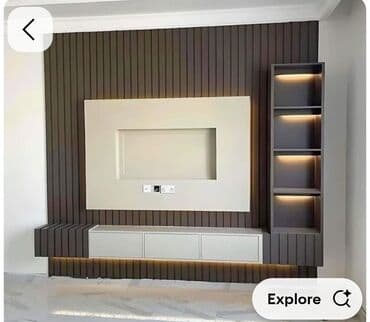 obşifka taxta: Düz TV altlığı, Polkalı, Taxtalı — 8