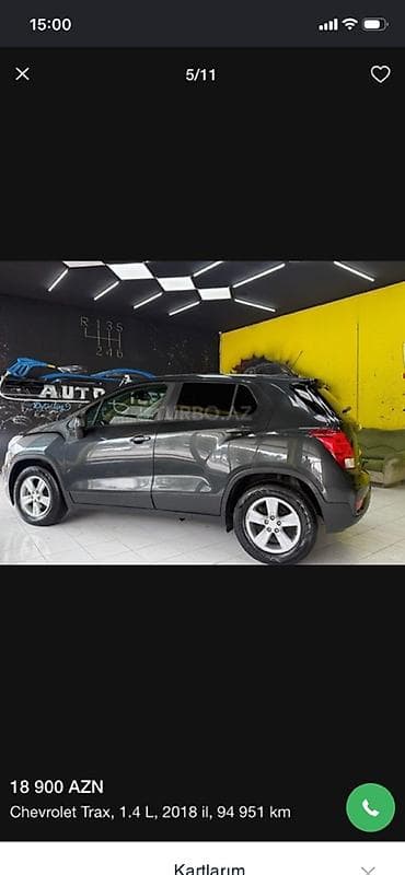 balaca masin: Chevrolet Tracker: 1.4 l | 2018 il 94951 km Krossover — 4