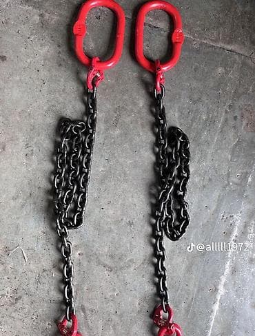 Qaldırıcı kranlar: Zəncirli qaldırıcı sling – 4 qol (4-leg) komplekt. Ölçülərə görə — 2
