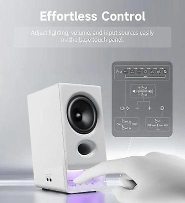qulaq: Edifier R20BT White - Həm yığcam, həm maksimum funksional akustika — 3