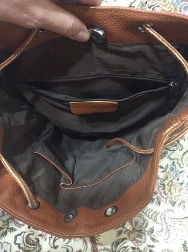 спортивки россия в бишкеке: Стильный рюкзак из натуральной кожи, цвет рыжий, в отличном состоянии — 4